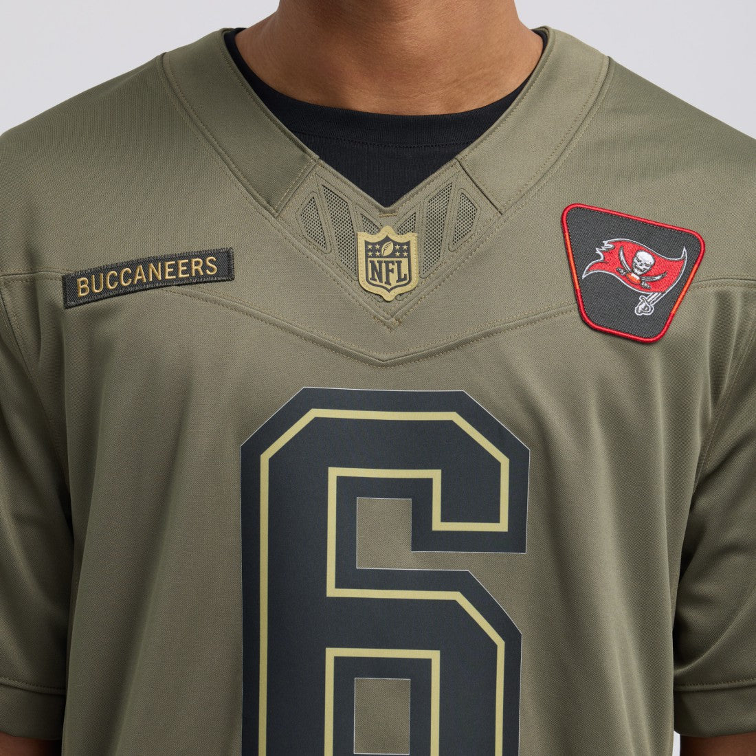 Baker Mayfield Tampa Bay Buccaneers 2025 Salute to Service Limited Jersey Olive