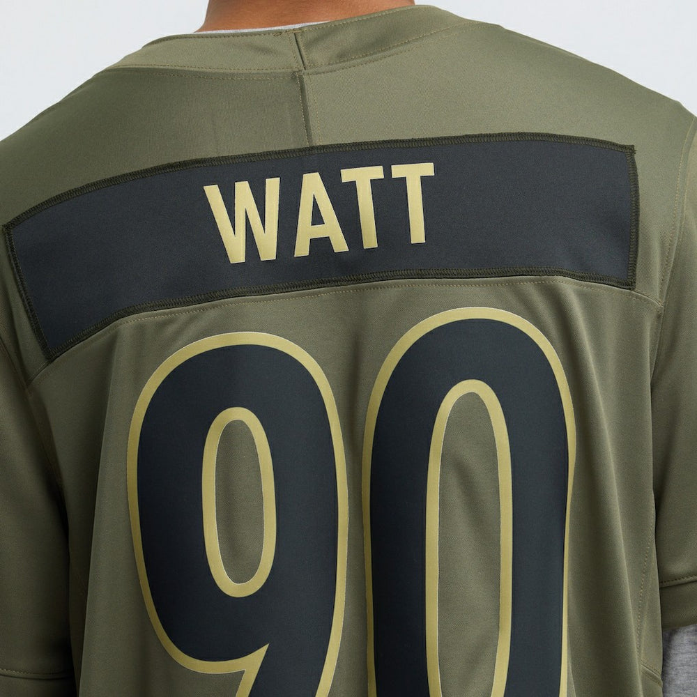 T.J. Watt Pittsburgh Steelers 2025 Salute to Service Limited Jersey Olive