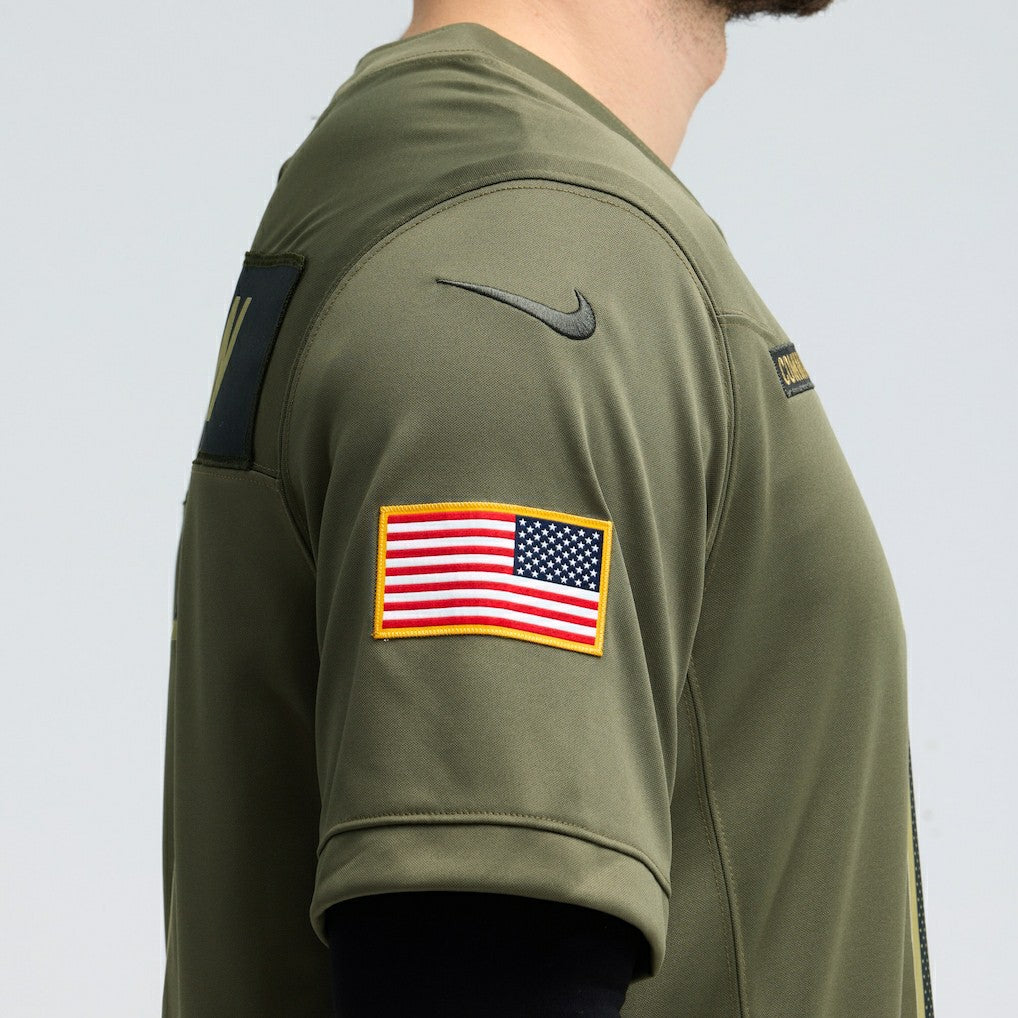 Terry McLaurin Washington Commanders 2025 Salute to Service Limited Jersey Olive