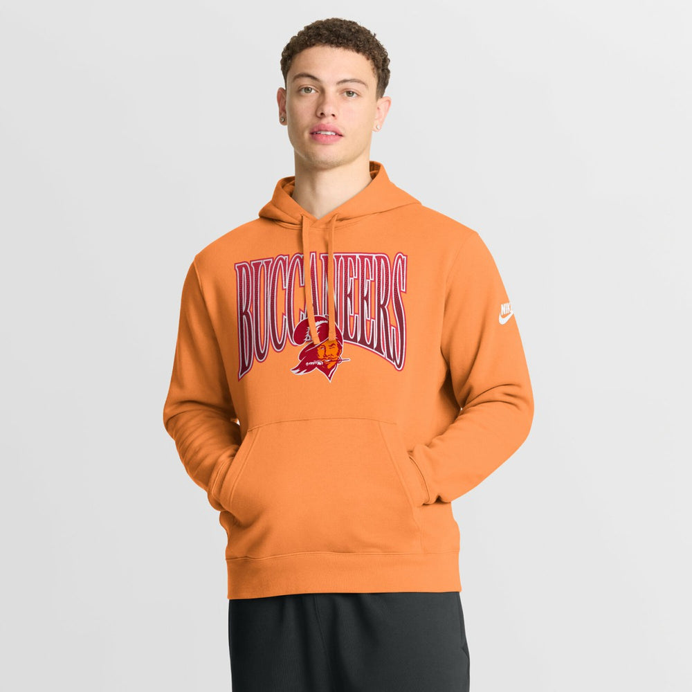 Tampa Bay Buccaneers Full Blitz Club Fleece Pullover Hoodie Orange