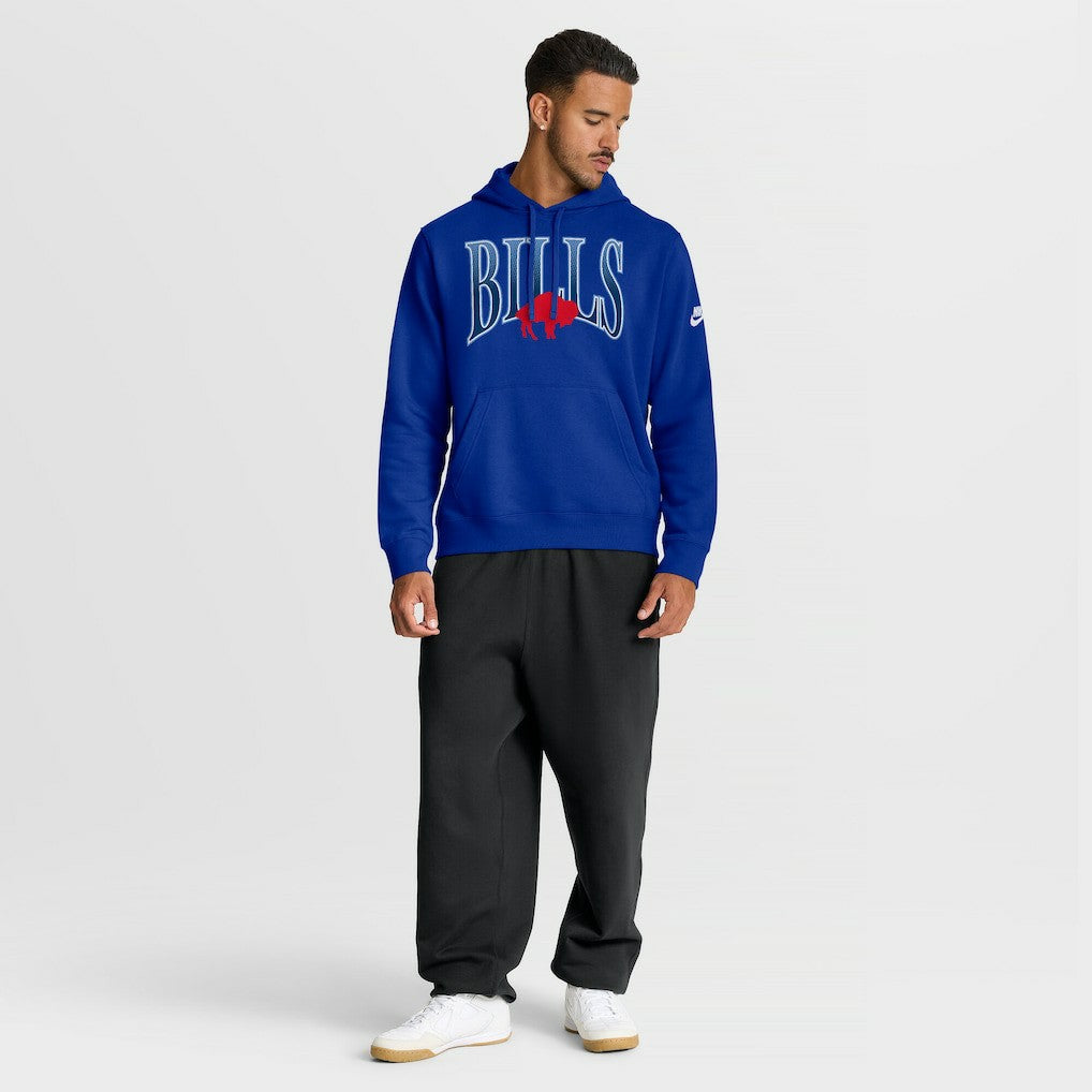 Buffalo Bills Full Blitz Club Fleece Pullover Hoodie Royal