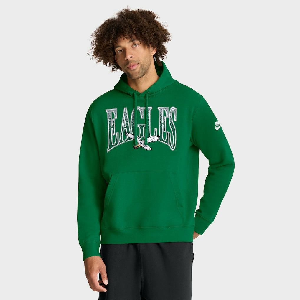 Philadelphia Eagles Full Blitz Club Fleece Pullover Hoodie Green