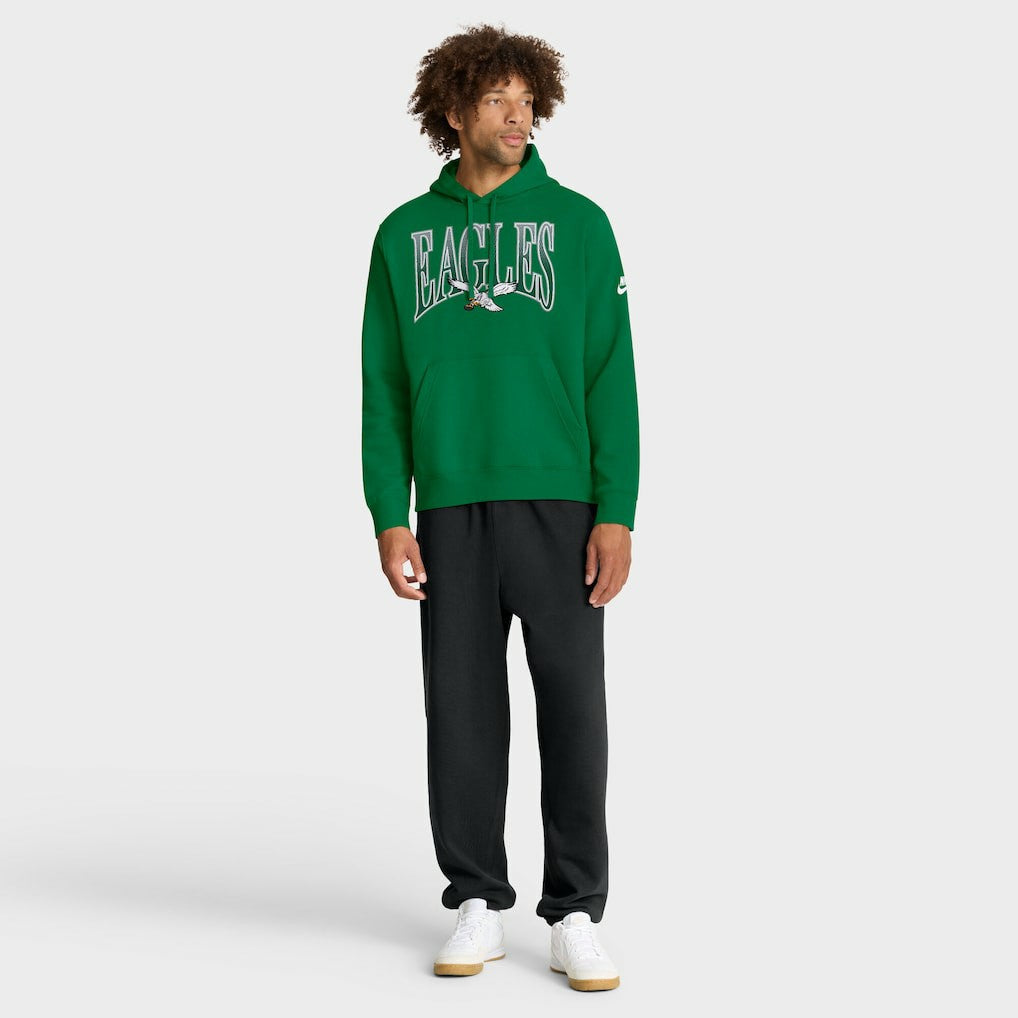 Philadelphia Eagles Full Blitz Club Fleece Pullover Hoodie Green