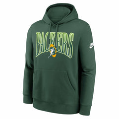 Green Bay Packers Full Blitz Club Fleece Pullover Hoodie Green