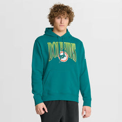 Miami Dolphins Full Blitz Club Fleece Pullover Hoodie Aqua