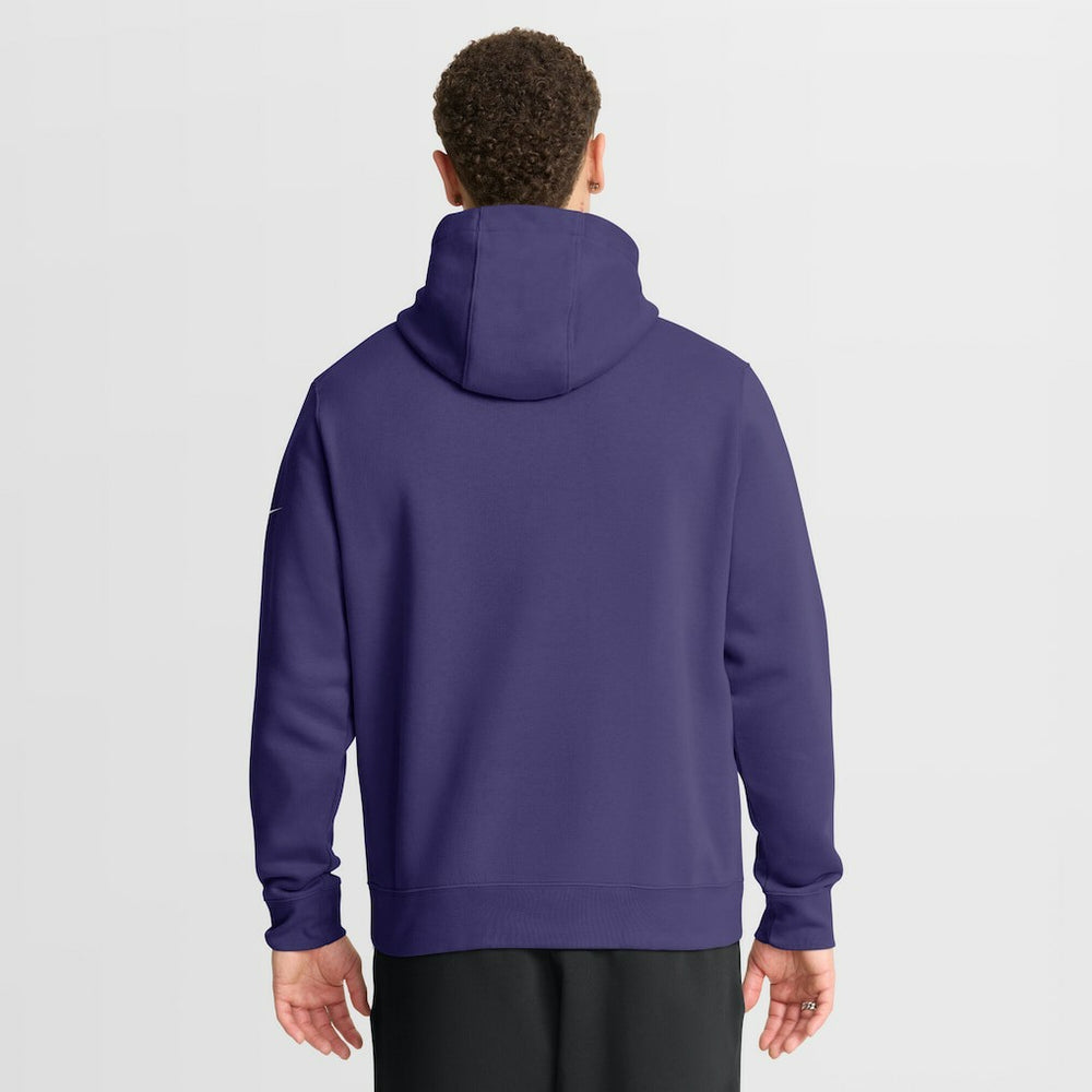 Baltimore Ravens Full Blitz Club Fleece Pullover Hoodie Purple