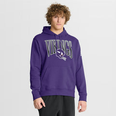 Minnesota Vikings Full Blitz Club Fleece Pullover Hoodie Purple