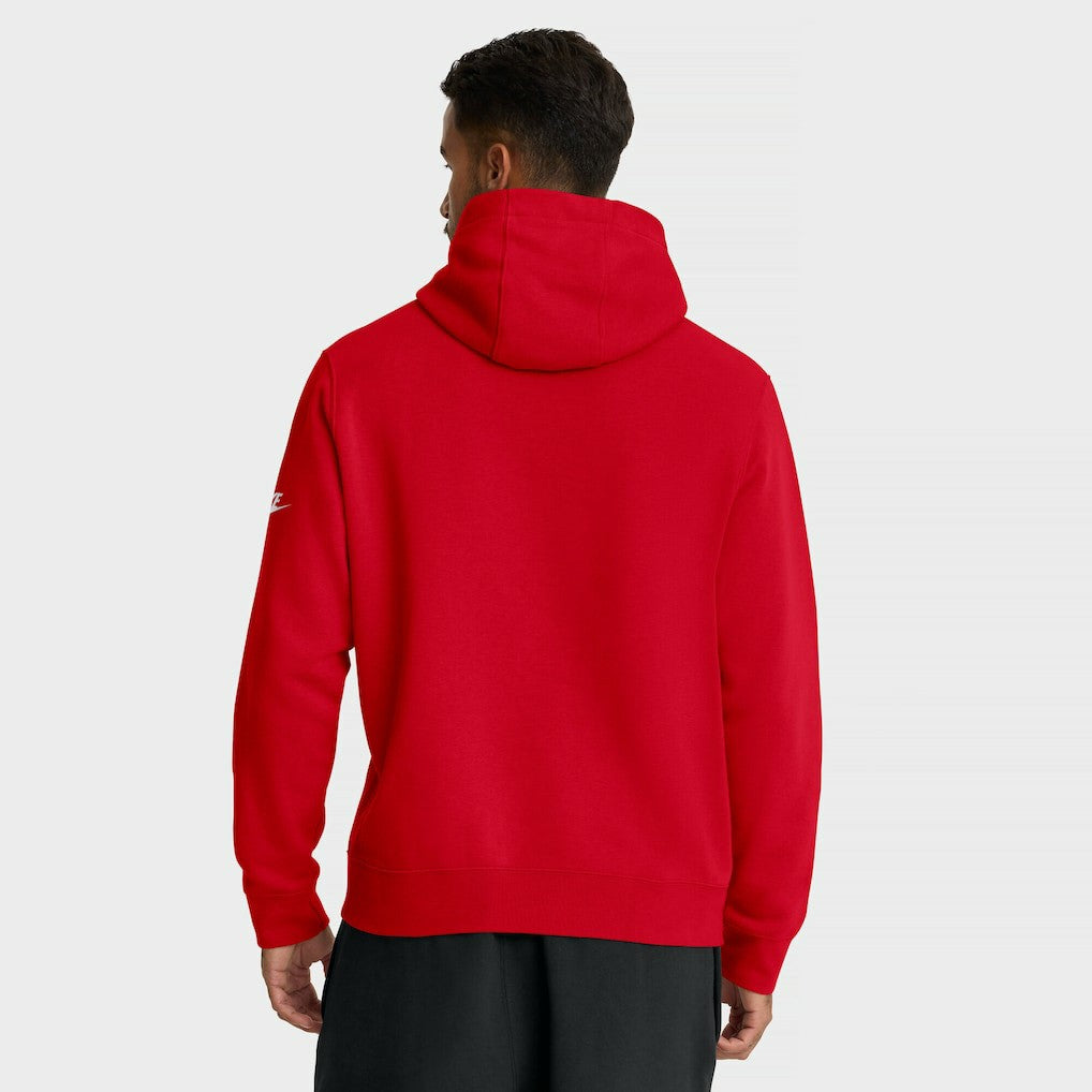 San Francisco 49ers Full Blitz Club Fleece Pullover Hoodie Scarlet