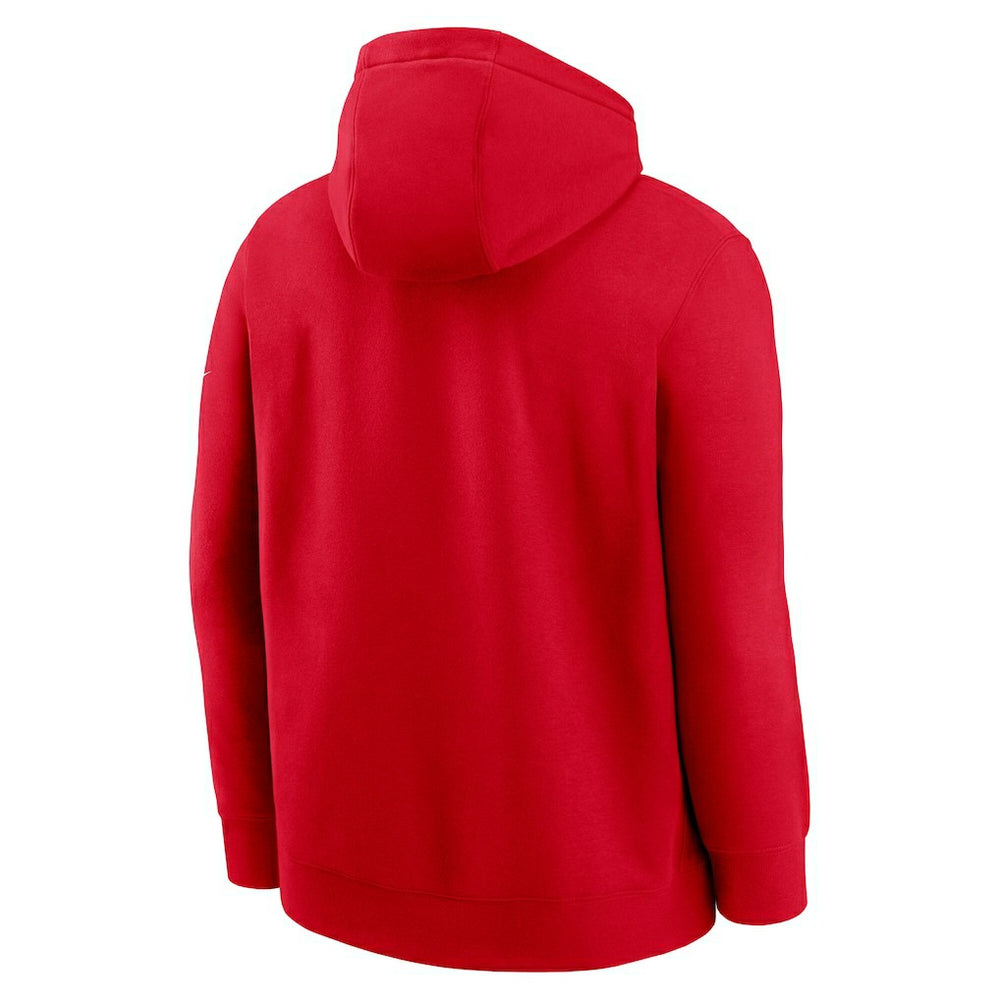 San Francisco 49ers Full Blitz Club Fleece Pullover Hoodie Scarlet