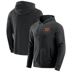 Washington Commanders J. Palmer Players Lounge Tri-Blend Full-Zip Hoodie Dark Heather Gray