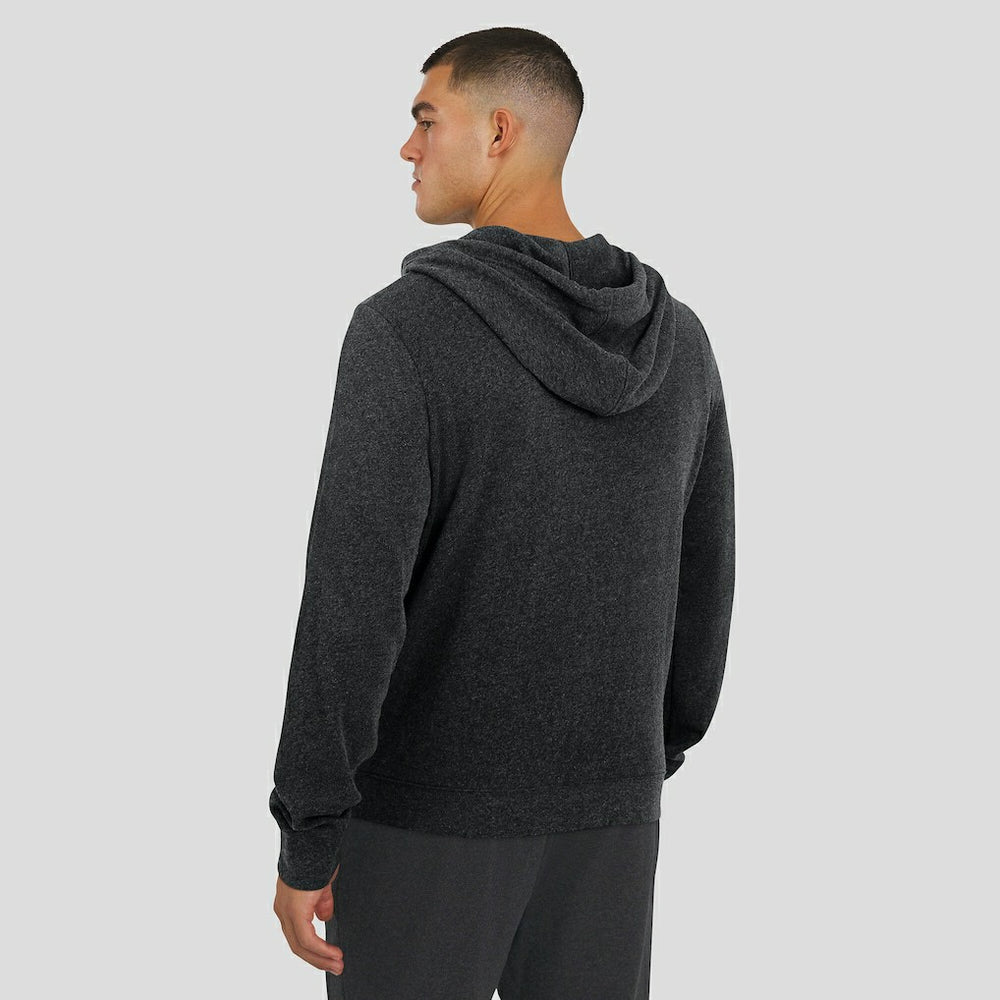 Washington Commanders J. Palmer Players Lounge Tri-Blend Full-Zip Hoodie Dark Heather Gray