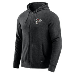 Atlanta Falcons J. Palmer Players Lounge Tri-Blend Full-Zip Hoodie Dark Heather Gray