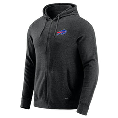 Buffalo Bills J. Palmer Players Lounge Tri-Blend Full-Zip Hoodie Dark Heather Gray