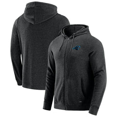 Carolina Panthers J. Palmer Players Lounge Tri-Blend Full-Zip Hoodie Dark Heather Gray