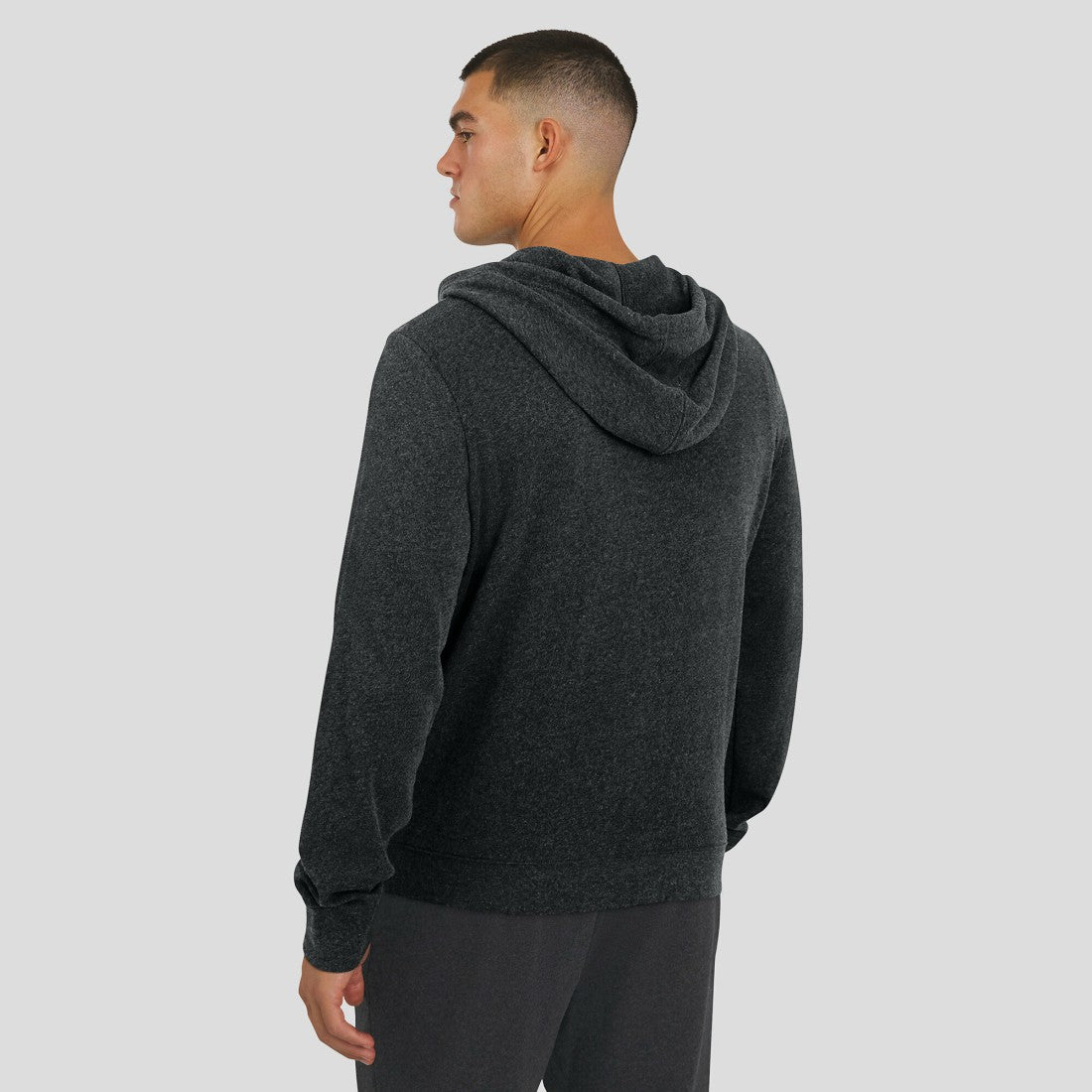 Tampa Bay Buccaneers J. Palmer Players Lounge Tri-Blend Full-Zip Hoodie Dark Heather Gray