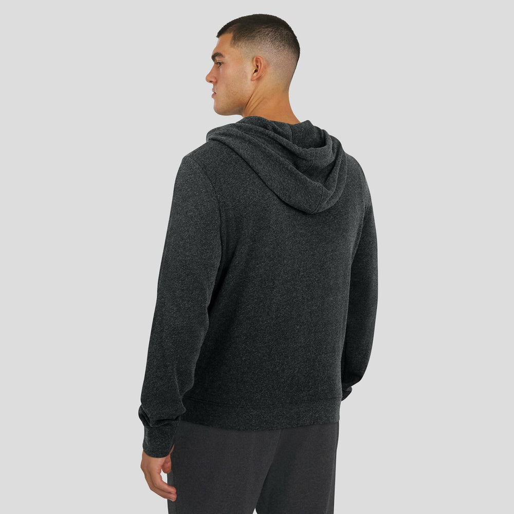 Tennessee Titans J. Palmer Players Lounge Tri-Blend Full-Zip Hoodie Dark Heather Gray