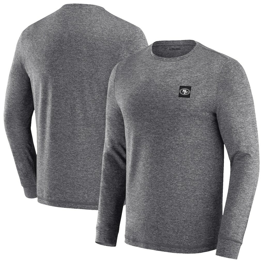 San Francisco 49ers J. Palmer Four Down Long Sleeve T-Shirt Heather Black
