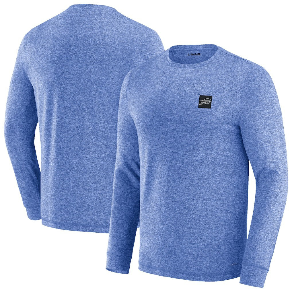 Buffalo Bills J. Palmer Four Down Long Sleeve T-Shirt Heather Royal