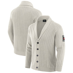 Kansas City Chiefs J. Palmer The Playmaker Cardigan Raglan Sweater Gray