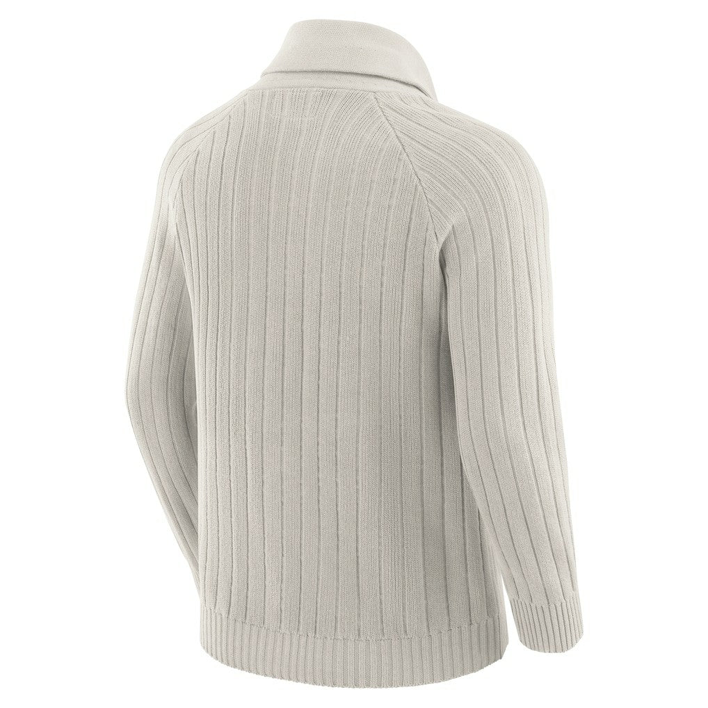Kansas City Chiefs J. Palmer The Playmaker Cardigan Raglan Sweater Gray