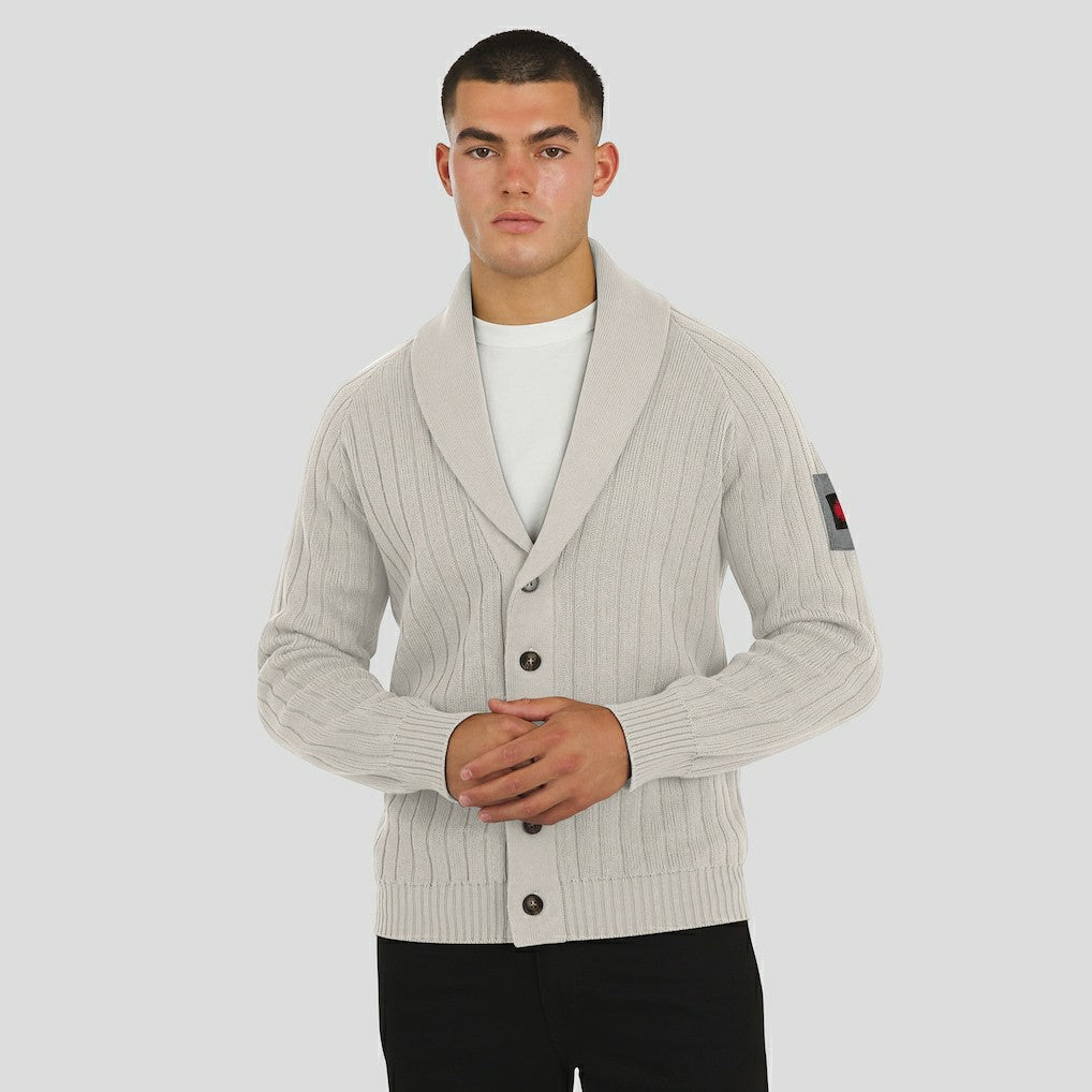Kansas City Chiefs J. Palmer The Playmaker Cardigan Raglan Sweater Gray