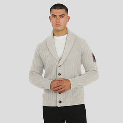 Kansas City Chiefs J. Palmer The Playmaker Cardigan Raglan Sweater Gray