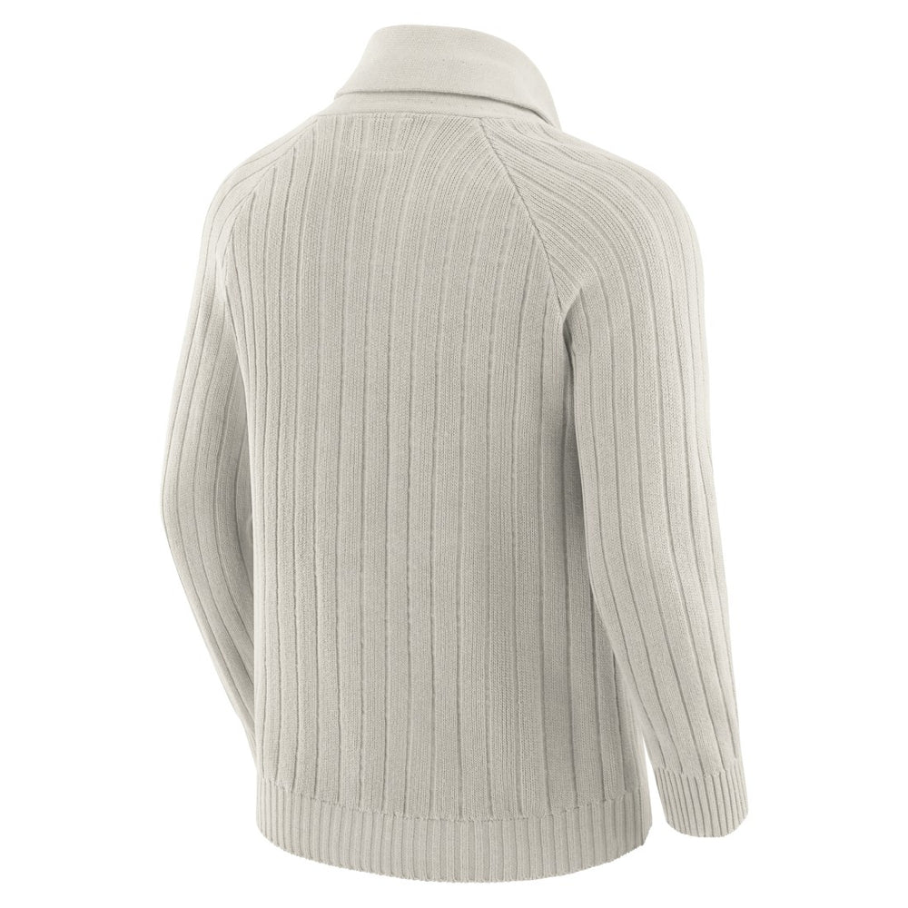 New York Jets J. Palmer The Playmaker Cardigan Raglan Sweater Gray