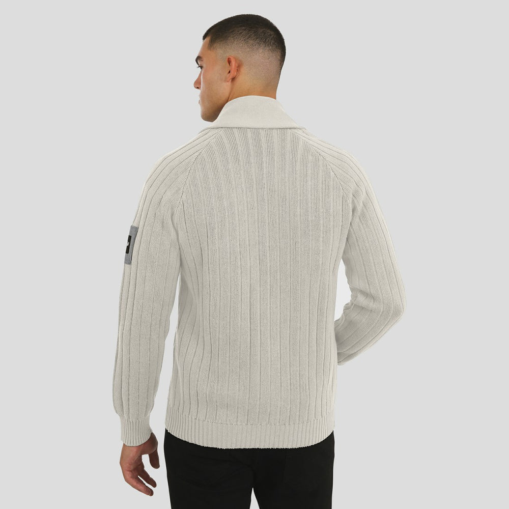 New York Jets J. Palmer The Playmaker Cardigan Raglan Sweater Gray