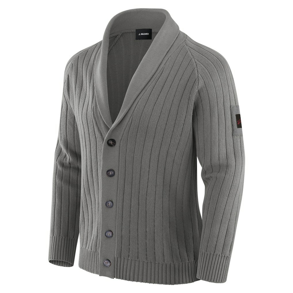 Buffalo Bills J. Palmer The Playmaker Cardigan Raglan Sweater Graphite