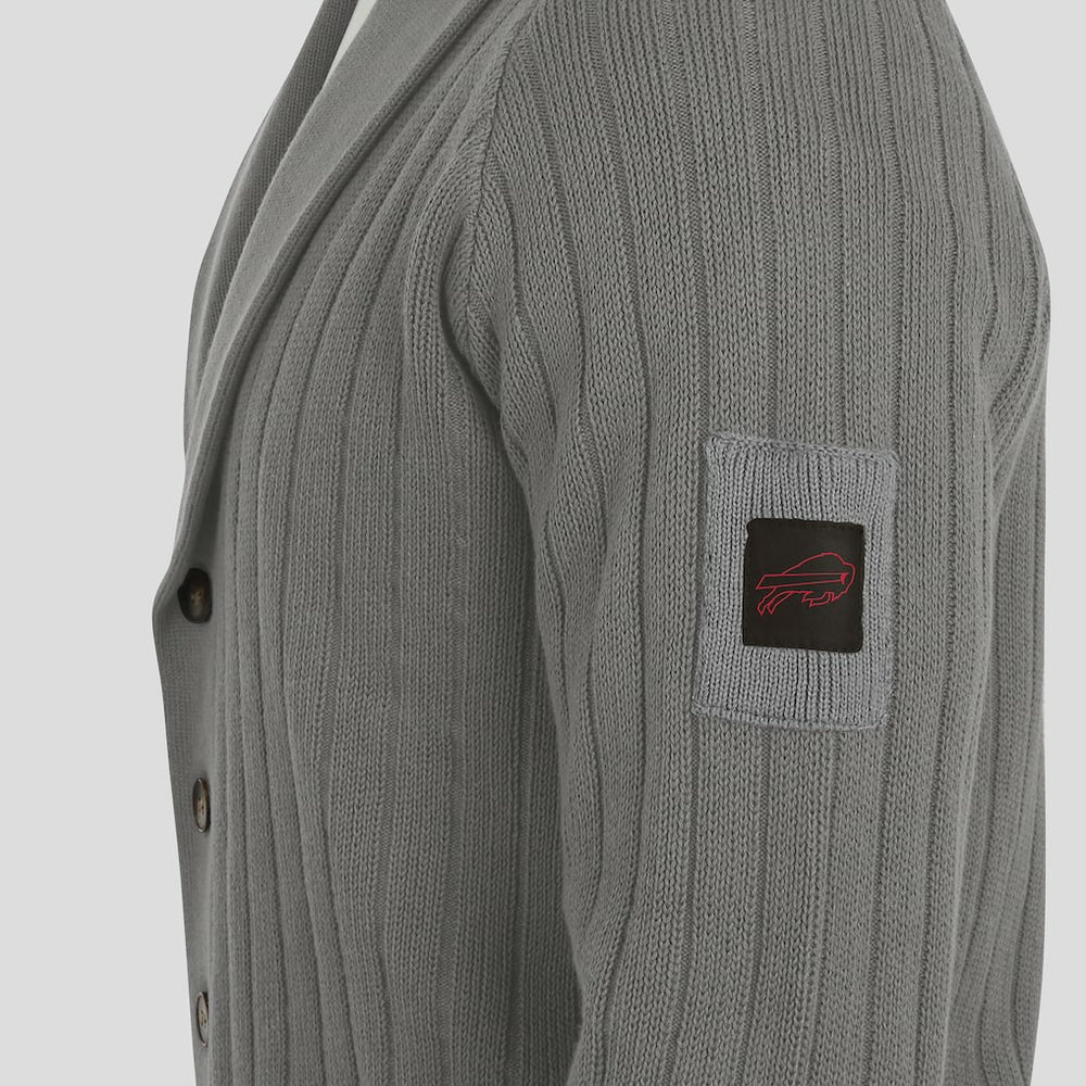 Buffalo Bills J. Palmer The Playmaker Cardigan Raglan Sweater Graphite