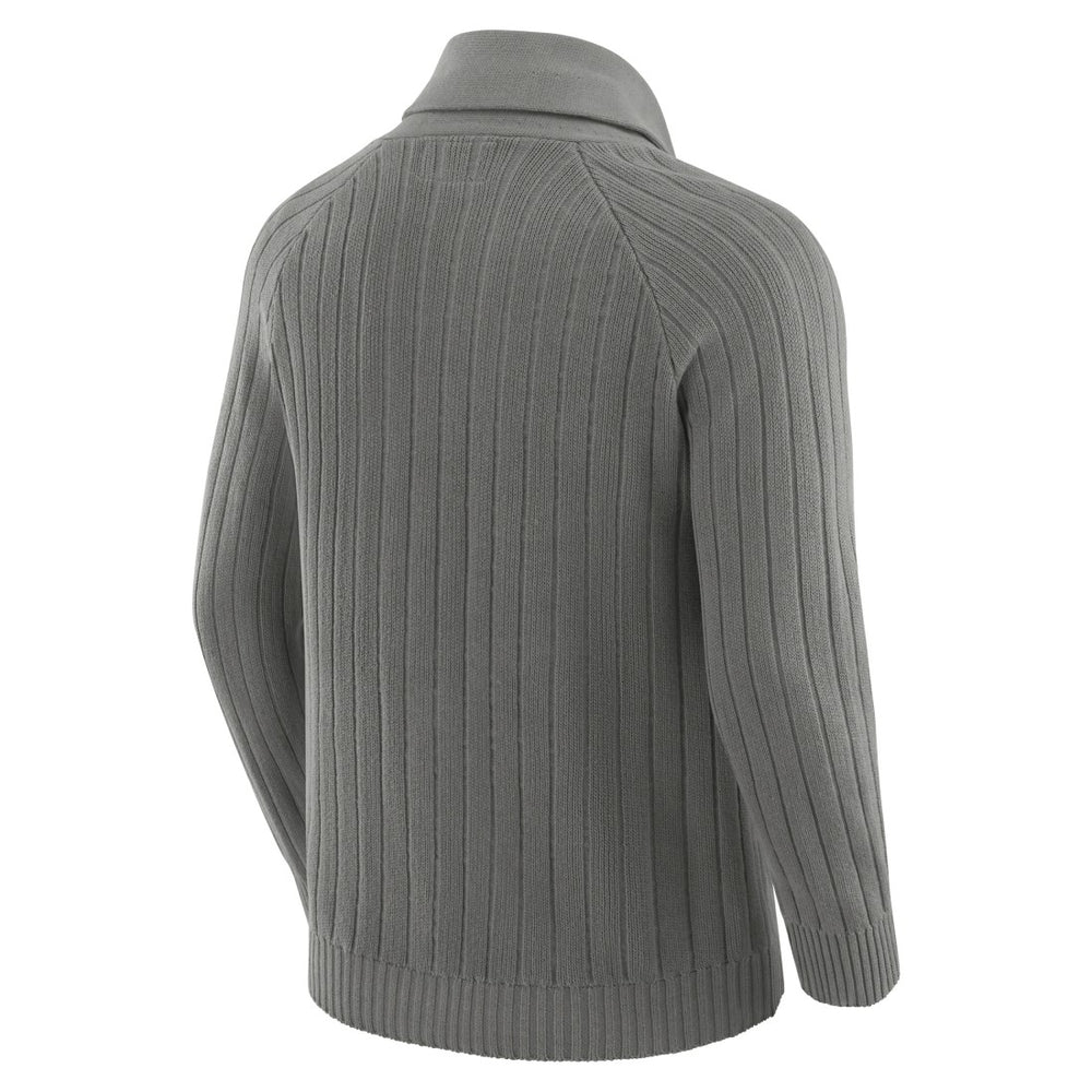 Green Bay Packers J. Palmer The Playmaker Cardigan Raglan Sweater Graphite