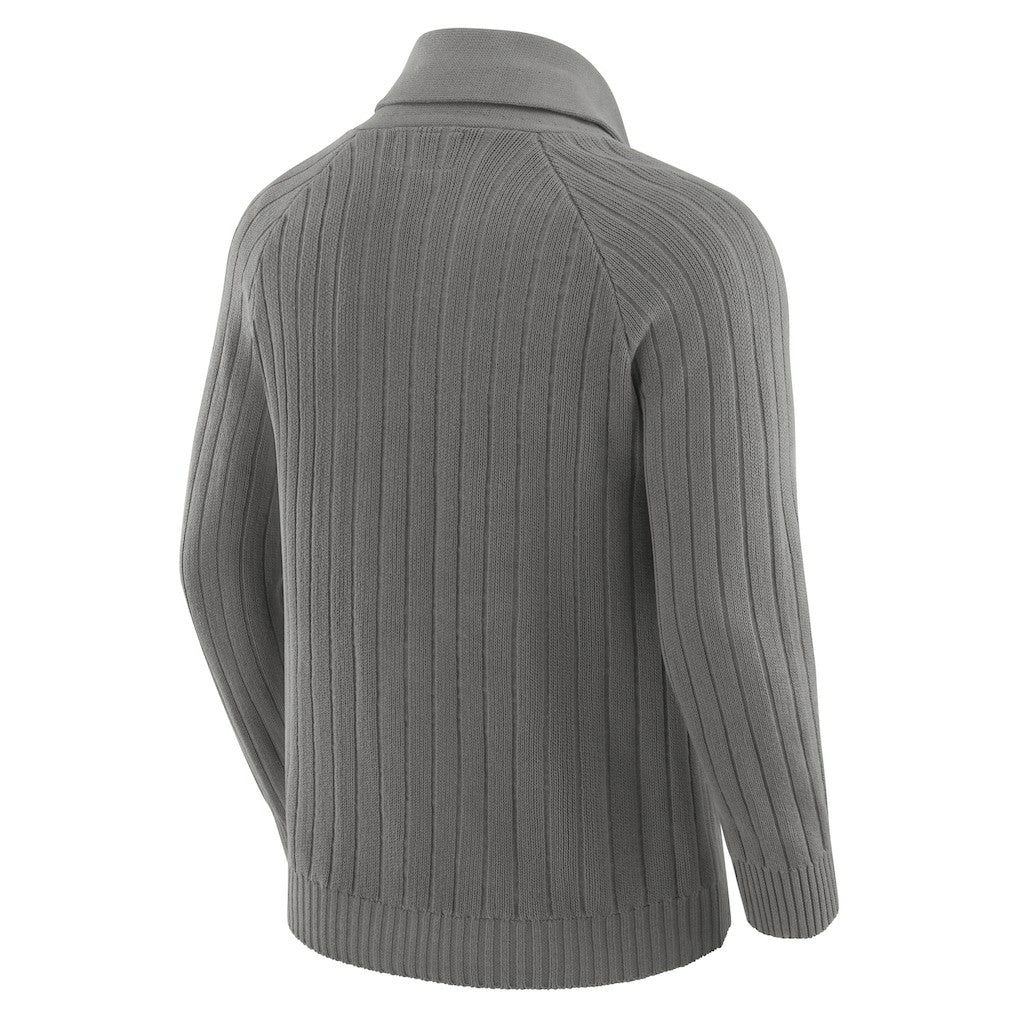Minnesota Vikings J. Palmer The Playmaker Cardigan Raglan Sweater Graphite