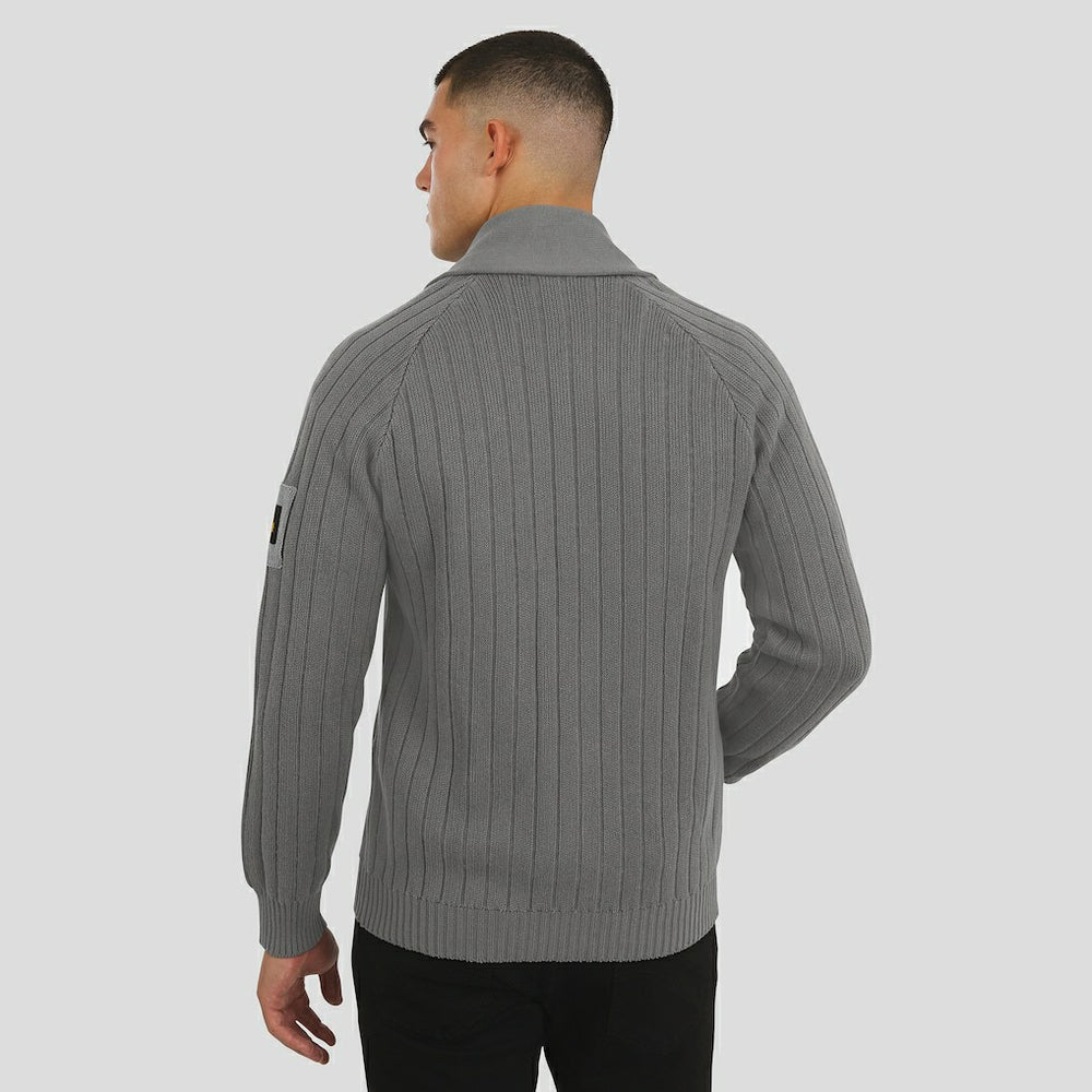 Minnesota Vikings J. Palmer The Playmaker Cardigan Raglan Sweater Graphite