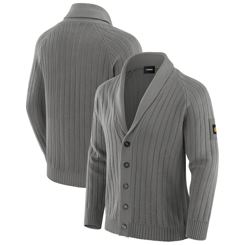 Pittsburgh Steelers J. Palmer The Playmaker Cardigan Raglan Sweater Graphite