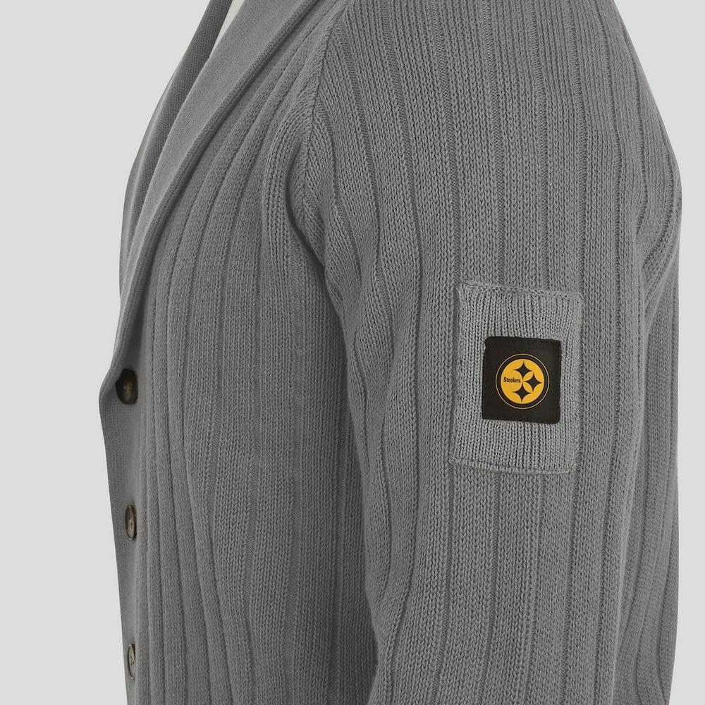 Pittsburgh Steelers J. Palmer The Playmaker Cardigan Raglan Sweater Graphite