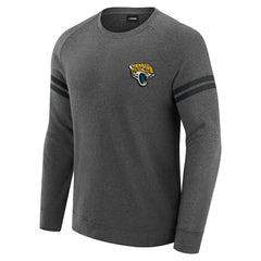 Jacksonville Jaguars J. Palmer Players Lounge Raglan Tri-Blend Sweatshirt Dark Heather Gray