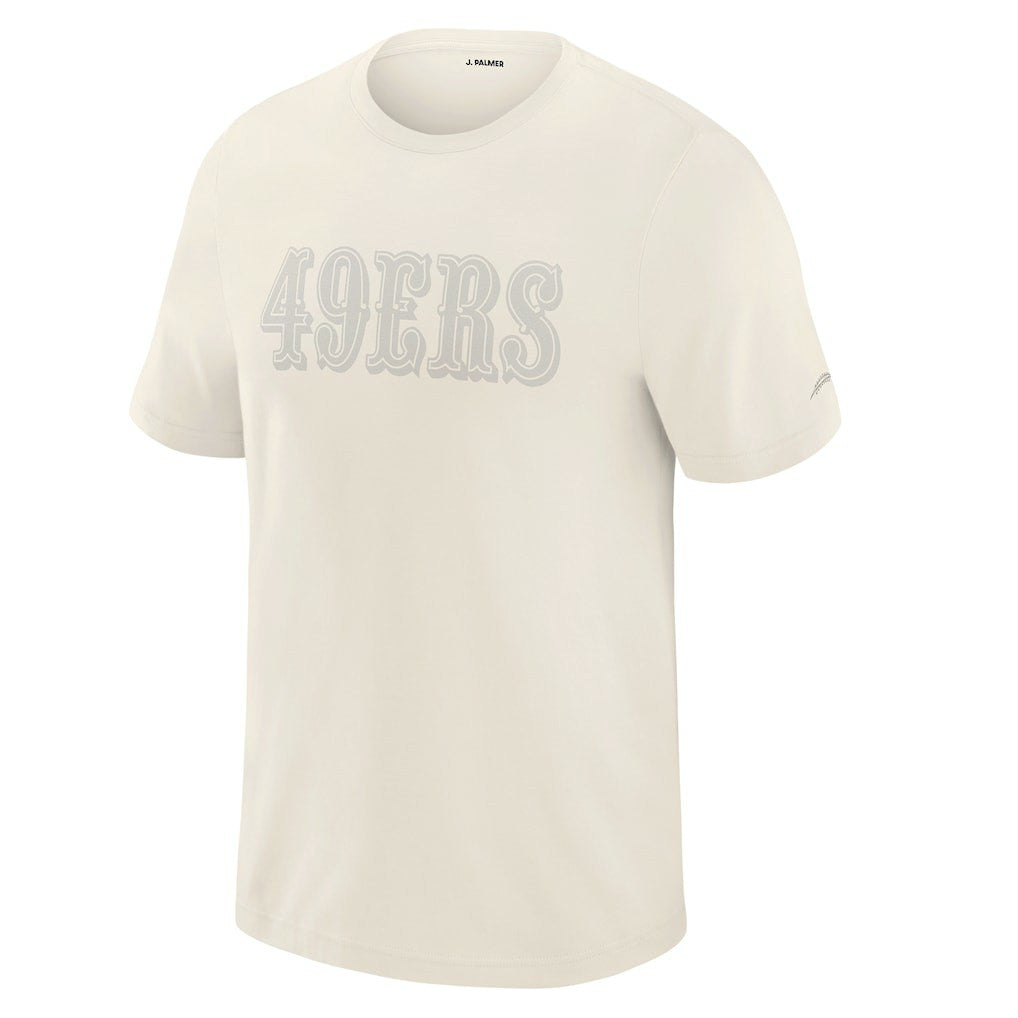San Francisco 49ers J. Palmer Play Action Tri-Blend Performance T-Shirt Cream