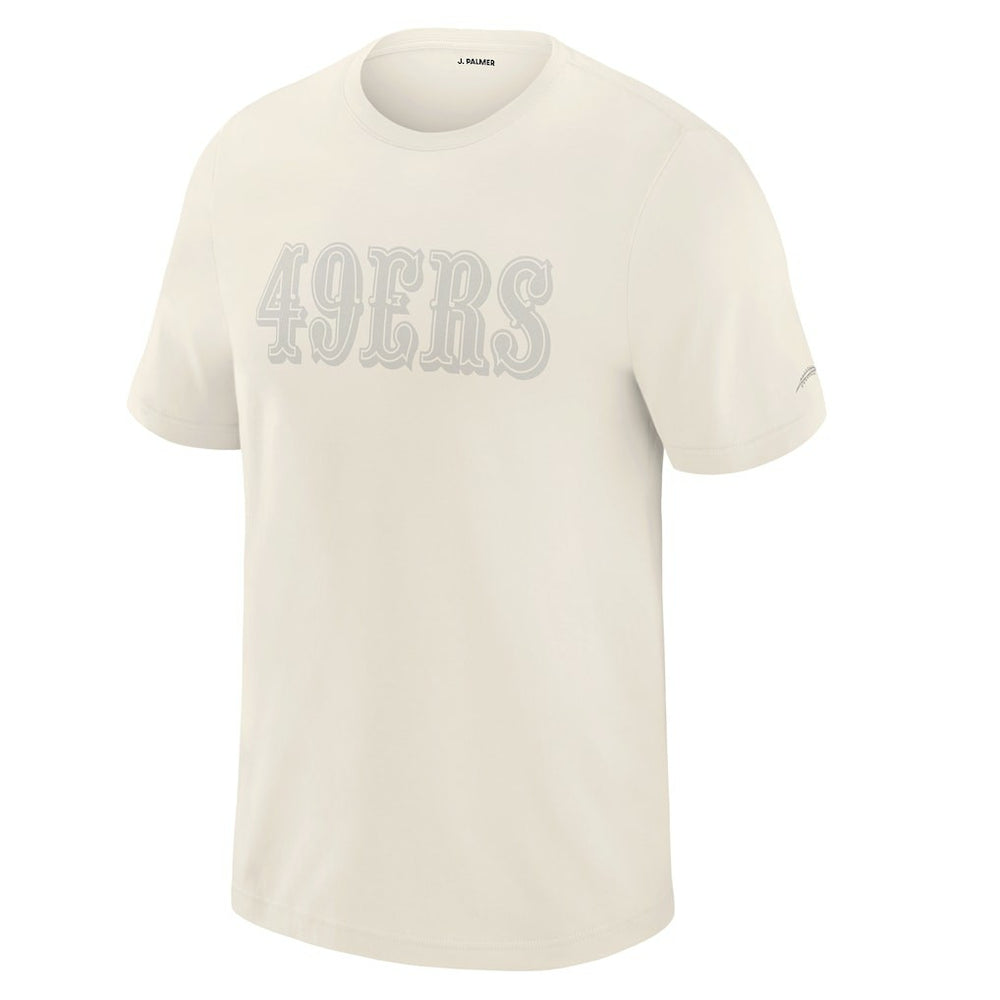 San Francisco 49ers J. Palmer Play Action Tri-Blend Performance T-Shirt Cream