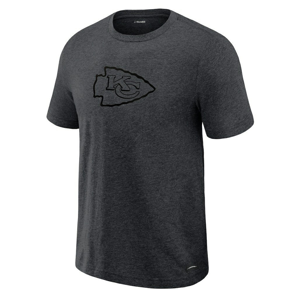Kansas City Chiefs J. Palmer Players Lounge Tri-Blend T-Shirt Graphite
