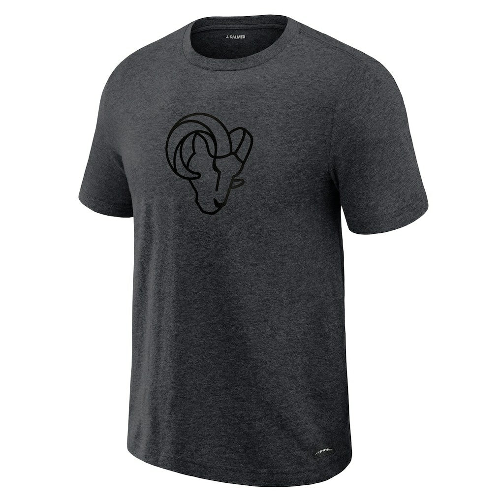 Los Angeles Rams J. Palmer Players Lounge Tri-Blend T-Shirt Graphite