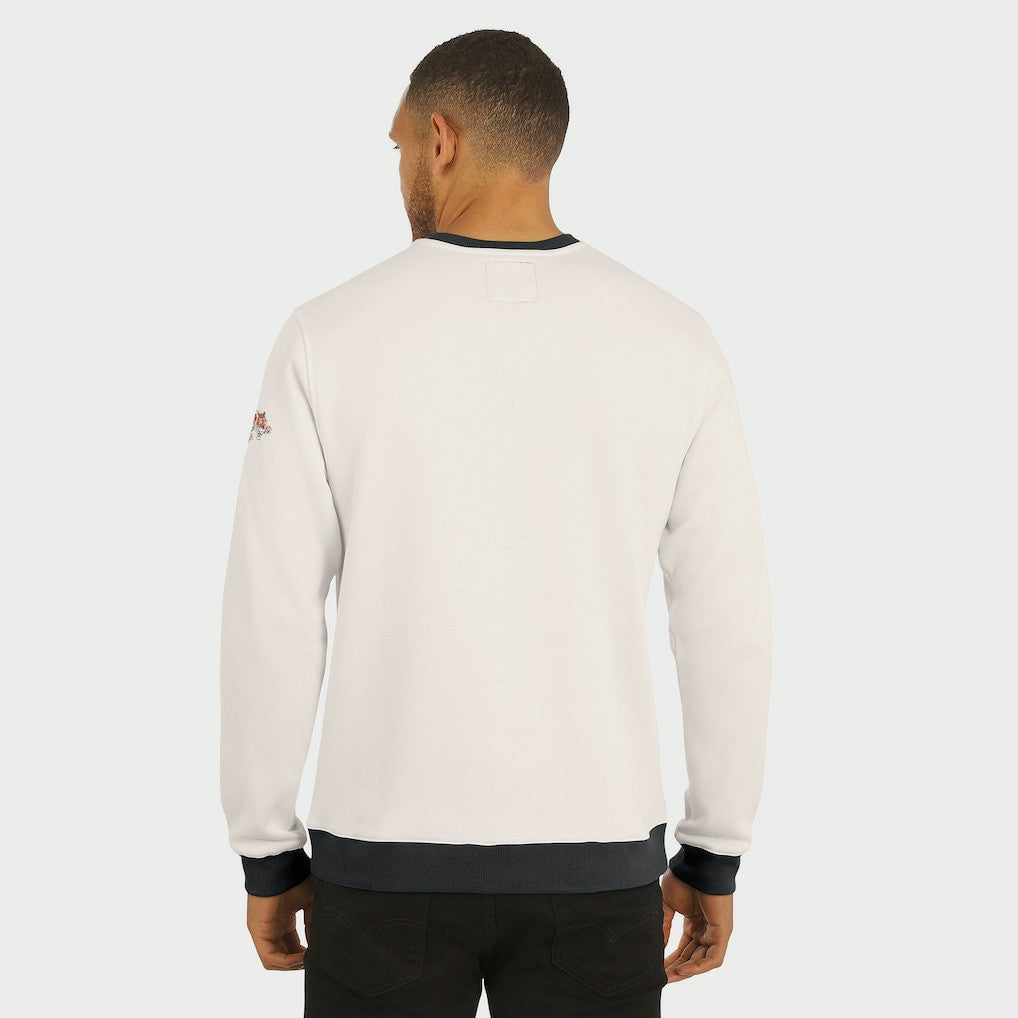 Cincinnati Bengals Darius Rucker Collection Colorblock Pullover Sweatshirt Cream