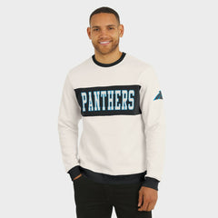 Carolina Panthers Darius Rucker Collection Colorblock Pullover Sweatshirt Cream