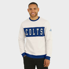 Indianapolis Colts Darius Rucker Collection Colorblock Pullover Sweatshirt Cream