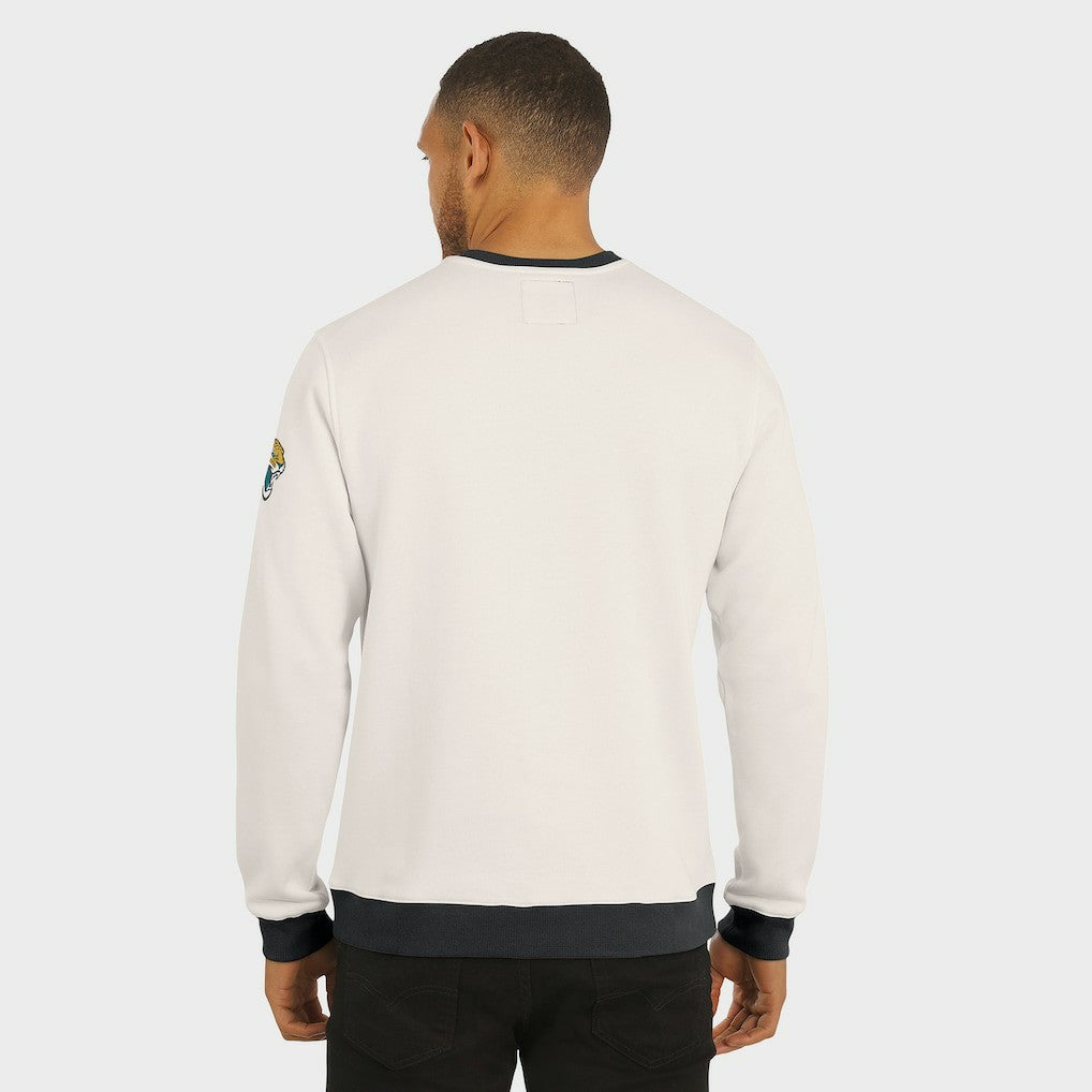 Jacksonville Jaguars Darius Rucker Collection Colorblock Pullover Sweatshirt Cream