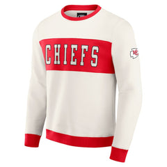 Kansas City Chiefs Darius Rucker Collection Colorblock Pullover Sweatshirt Cream