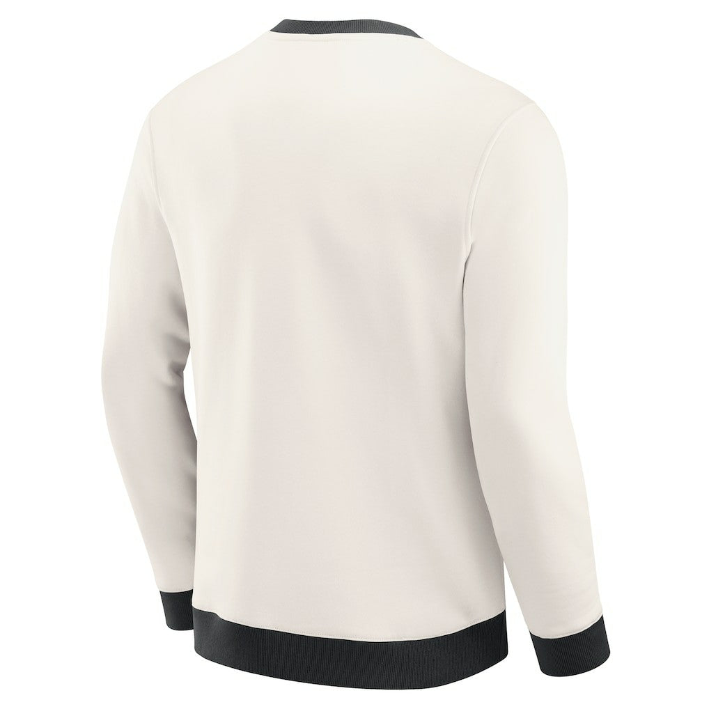 Las Vegas Raiders Darius Rucker Collection Colorblock Pullover Sweatshirt Cream