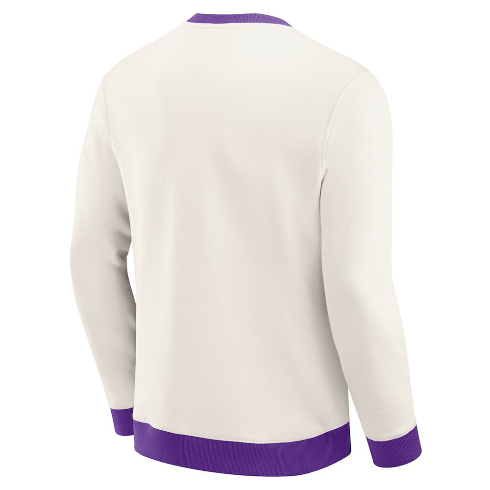 Minnesota Vikings Darius Rucker Collection Colorblock Pullover Sweatshirt Cream