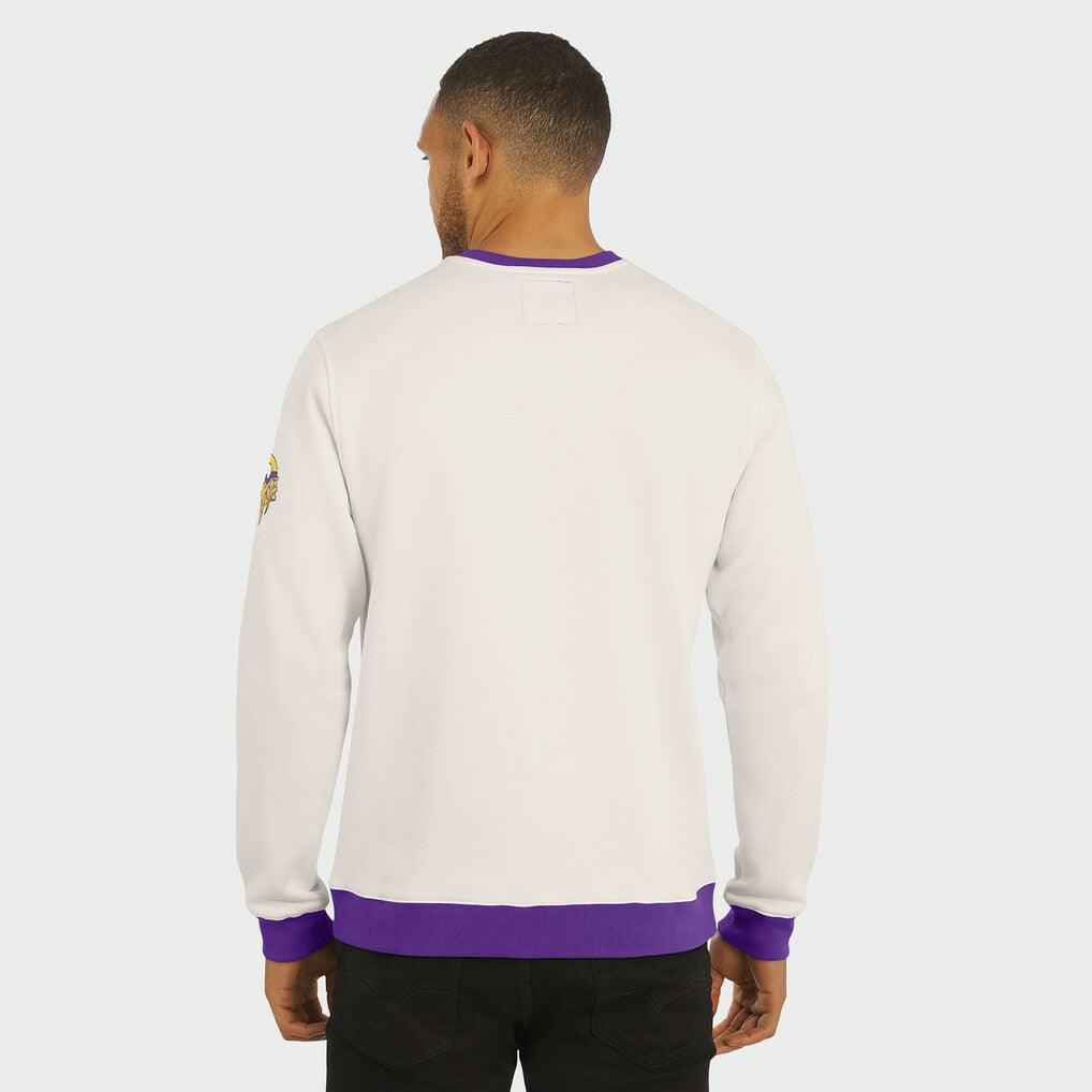 Minnesota Vikings Darius Rucker Collection Colorblock Pullover Sweatshirt Cream