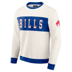Buffalo Bills Darius Rucker Collection Colorblock Pullover Sweatshirt Cream