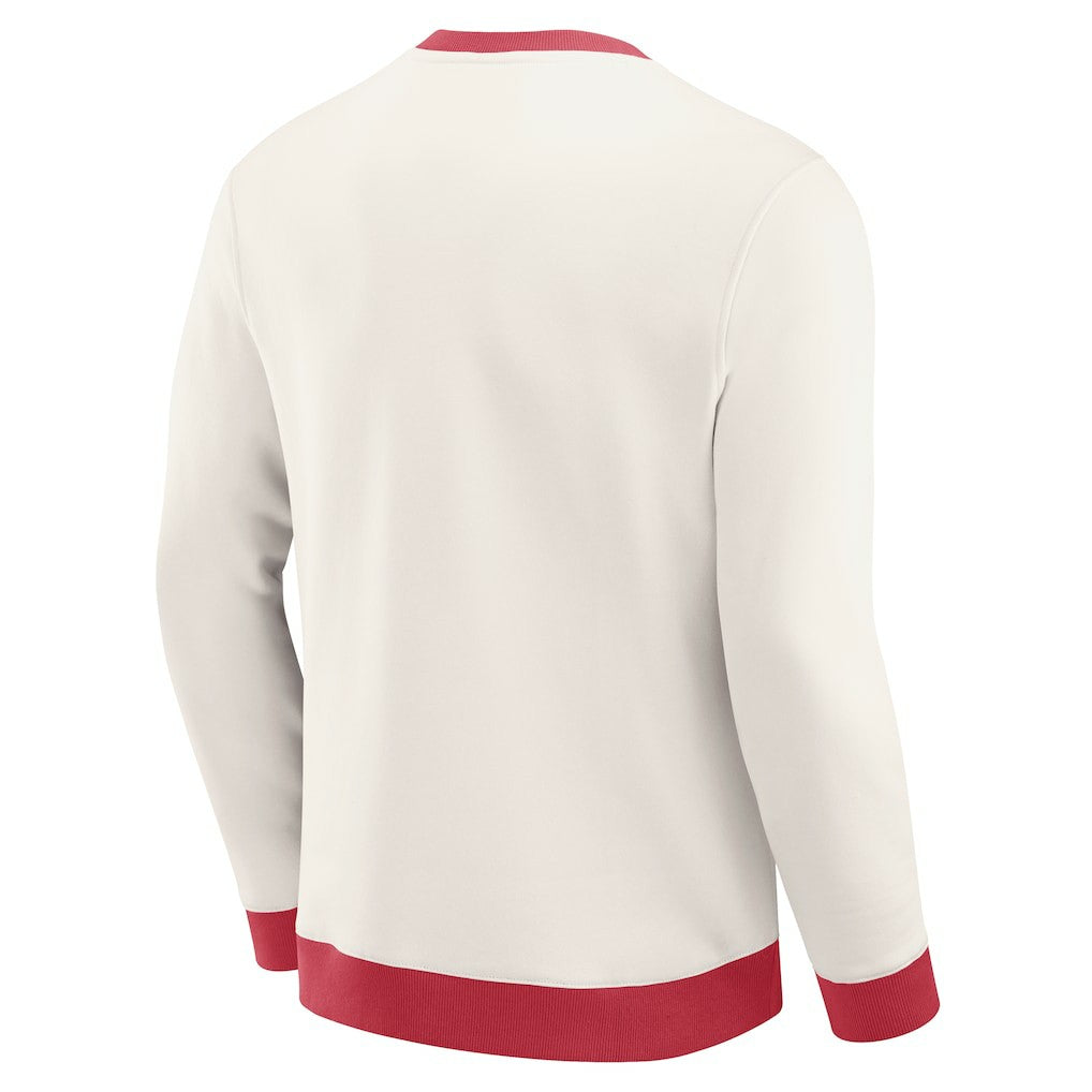 Arizona Cardinals Darius Rucker Collection Colorblock Pullover Sweatshirt Cream
